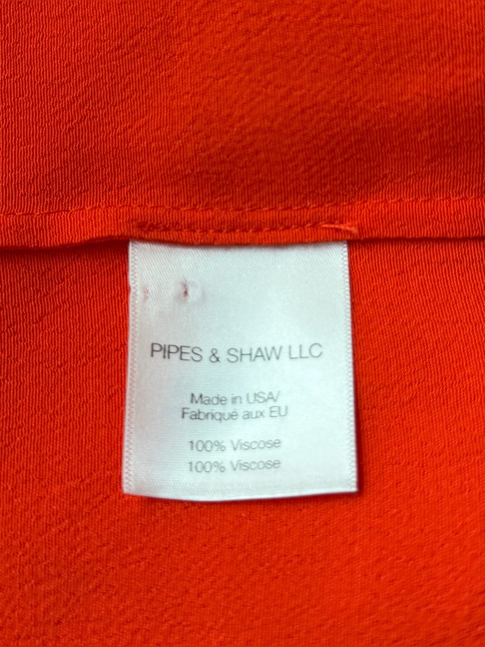 NEW Veronica Beard $395 Coast Ruffle Off-the-Shoulder Top in Orange Size 8 - Picture 7 of 8